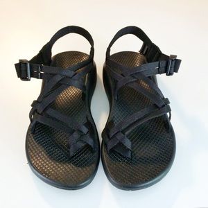 Chaco Classic Black Double Toe Loop Sandals